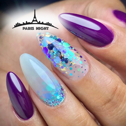 CUPOS LLENOS (PARIS NIGTH) sellado+encapsulado+baby glam en soft gel 