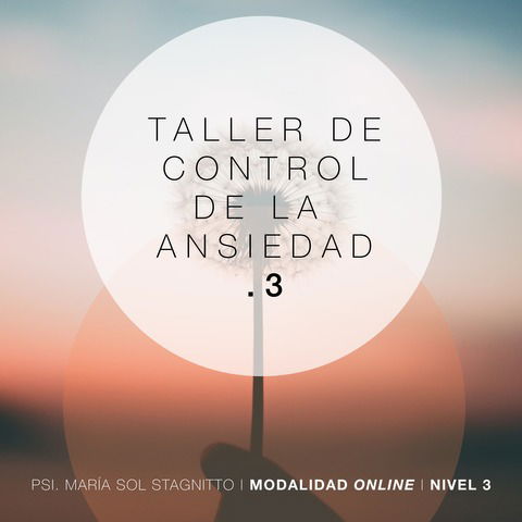 Ansiedad y gestión emocional. Taller autogestivo. Nivel 3.