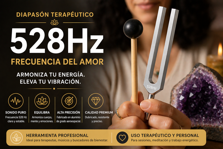 Diapasón 528 Hz Terapéutico | Sonido, Agua y Coherencia