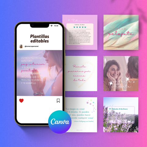 Plantillas editables en Canva Pack Básico