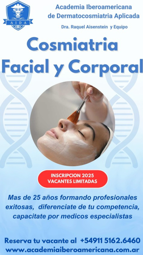 Cosmiatria Facial y Corporal - Agosto 2025