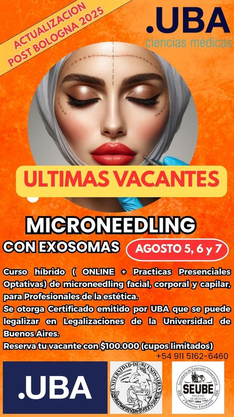 Microneedling Facial, Corporal y Capilar con Certificacion de la Universidad de Buenos Aires (UBA)