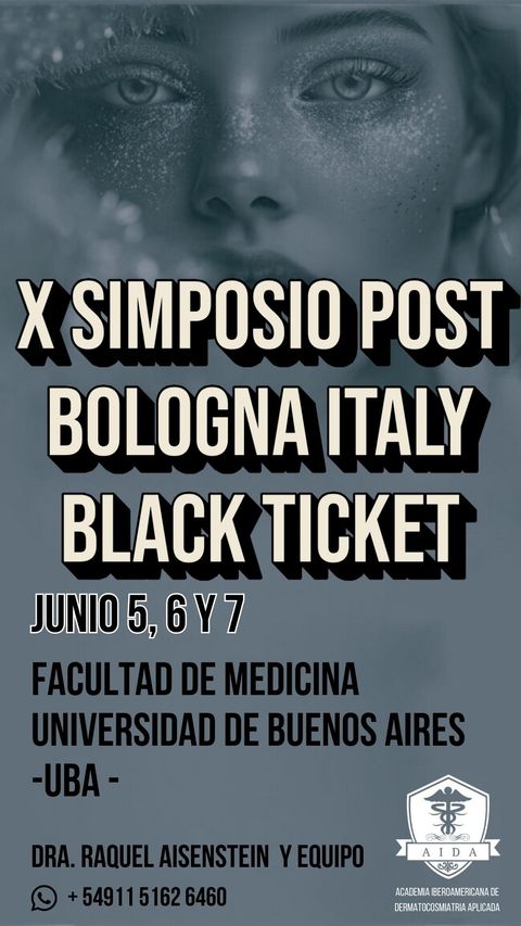 Black Ticket  - X SIMPOSIO DE ESTETICA APLICADA POST BOLOGNA ITALY 2026