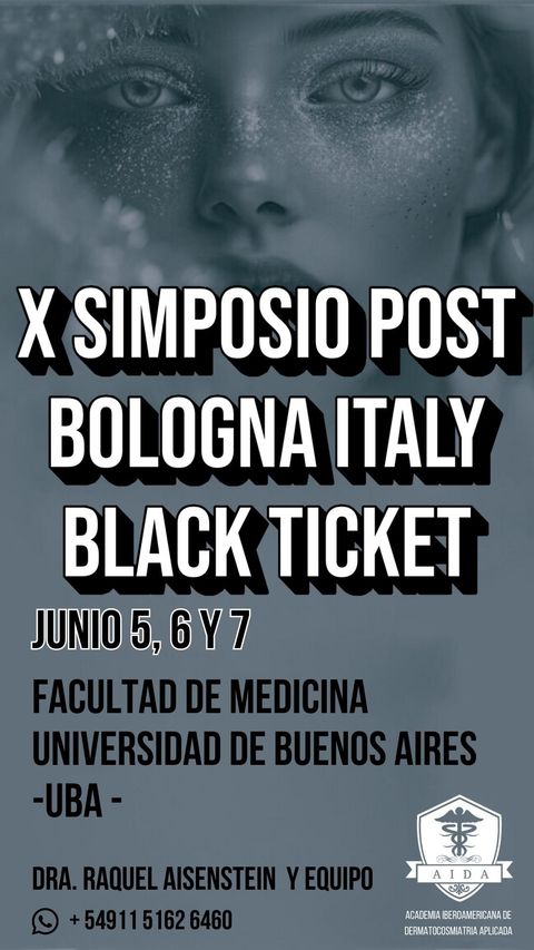 Black Ticket  - X SIMPOSIO DE ESTETICA APLICADA POST BOLOGNA ITALY 2026