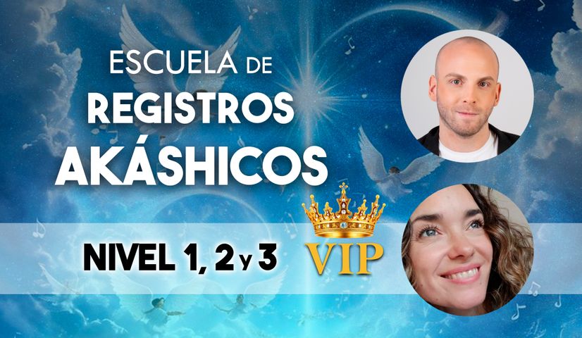 Pack VIP 👑 Escuela de Registros Akáshicos + Clases 1:1 en vivo 