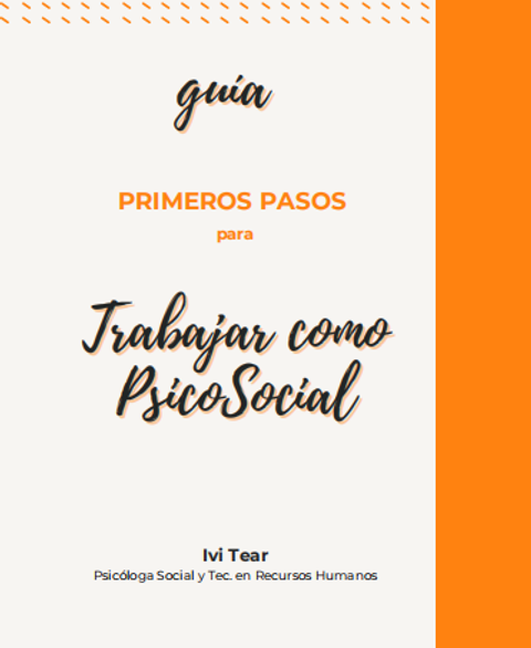 Kit- Primeros pasos para trabajar como Psicóloga/o Social