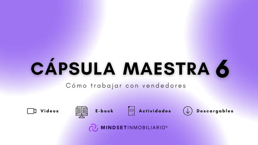 Cápsula maestra 6 - Cómo trabajar con clientes vendedores Videos + E-book
