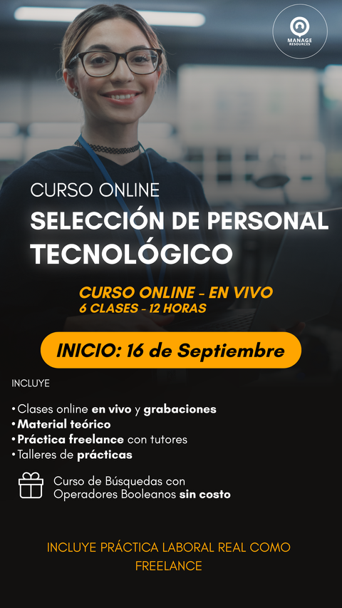 Curso: Seleccion de Personal IT (Tecnologico) -Septiembre