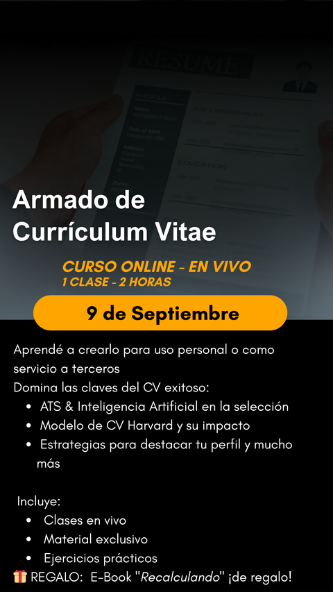 Armado de Curriculum Vitae - Septiembre