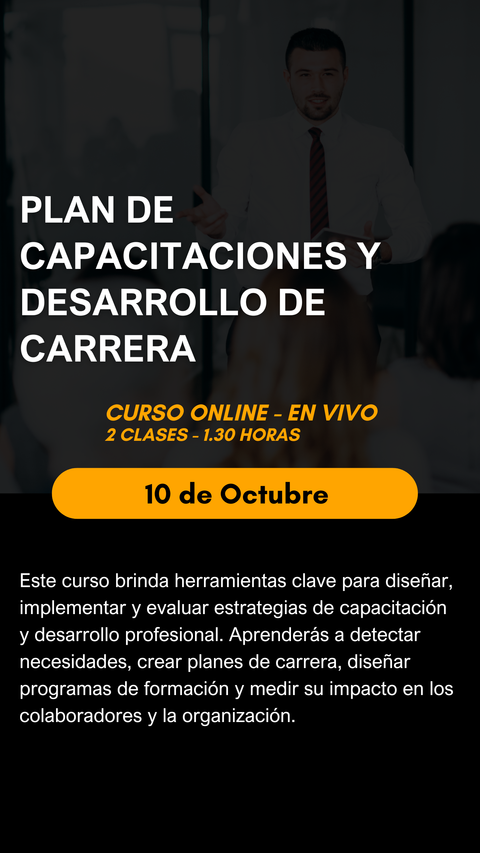 Plan de Capacitación y Desarrollo de Carrera - Octubre