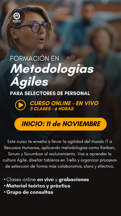 Metodologías Ágiles para selectores de personal - Noviembre