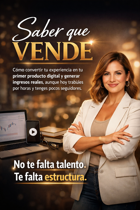 🔥 SABER QUÉ VENDE Definí tu producto digital en 7 días (aunque hoy estés confundida)