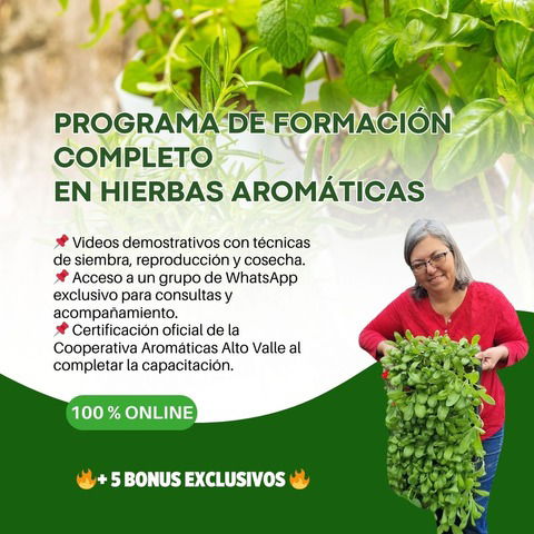 Programa de Formación Completo en Hierbas Aromáticas