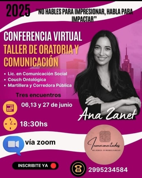 Charla de oratoria con Ana Zanet