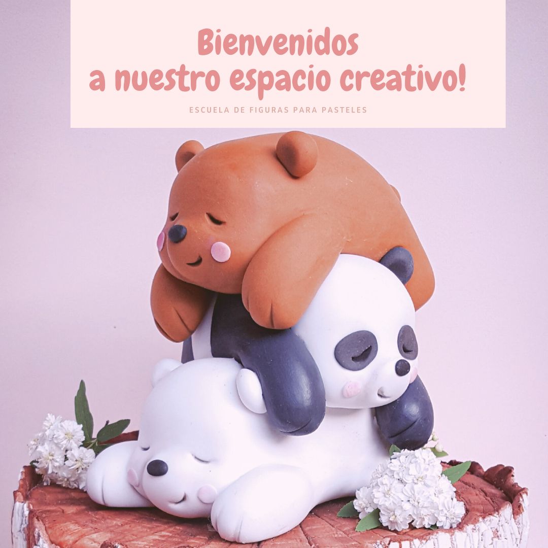 Escuela de modelado de figuras para pasteles en porcelana fria