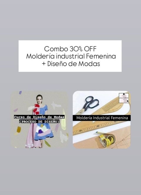 Moldería industrial Femenina +Diseño de Modas
