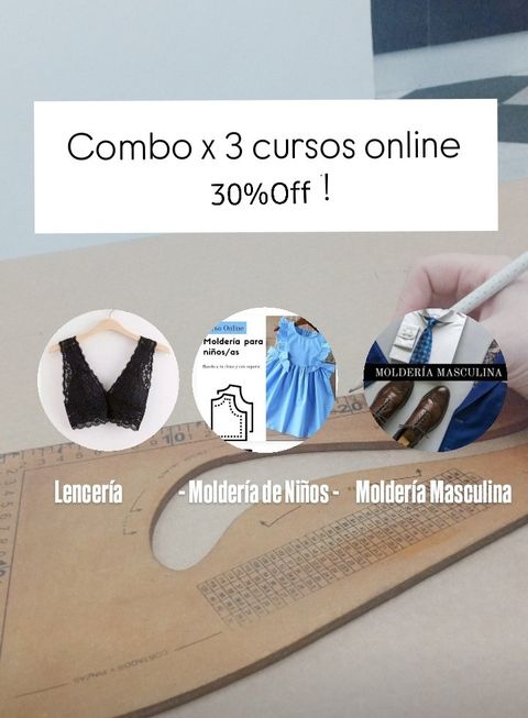 Combo 3 cursos online 30%off
