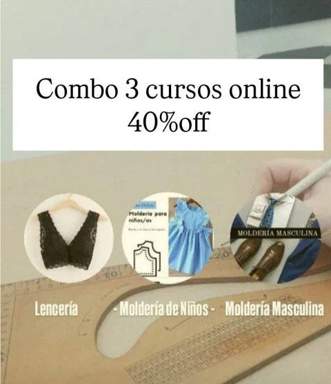 Combo 3 cursos online 40%off