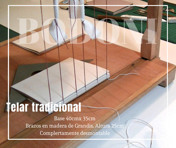 TELAR DE ENCUADERNACIÓN íntegramente en madera· 20 días hábiles de realización. 