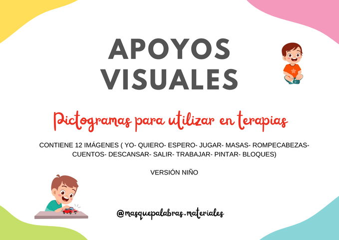 PICTOGRAMAS PARA TERAPIAS - NIÑO