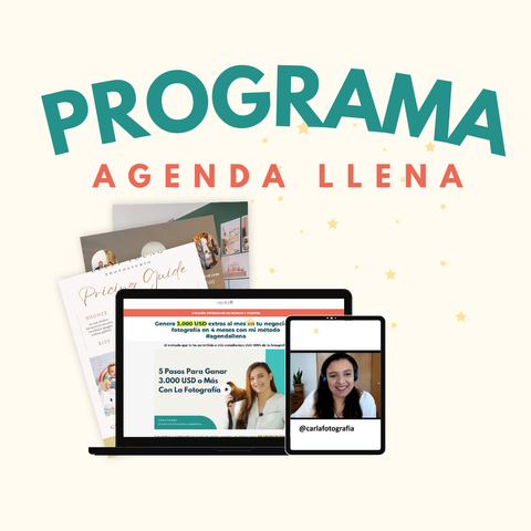 Programa para Fotógrafos Agenda Llena 