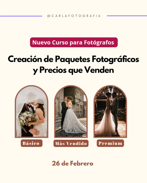 Creación de Paquetes Fotográficos y Precios que Venden