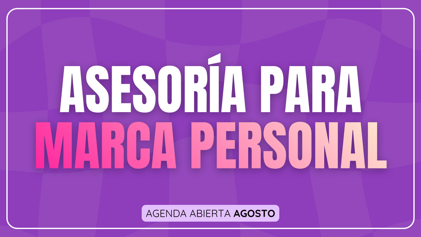 Asesoría para Marcas Personales