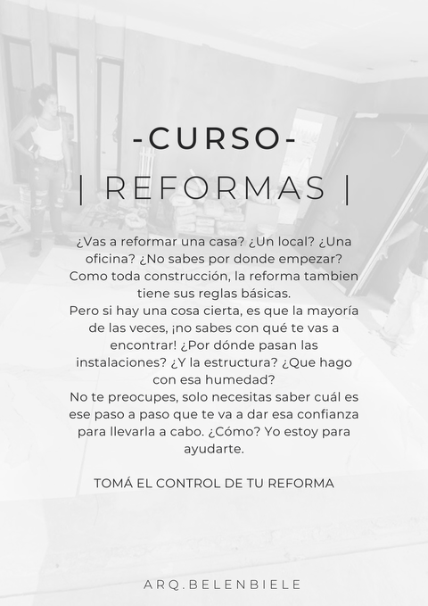 CURSO REFORMAS DE OBRA - 2024