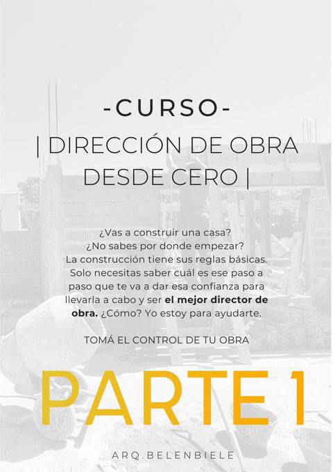 CURSO DIRECCION DE OBRA RESIDENCIAL DESDE CERO COMPLETO