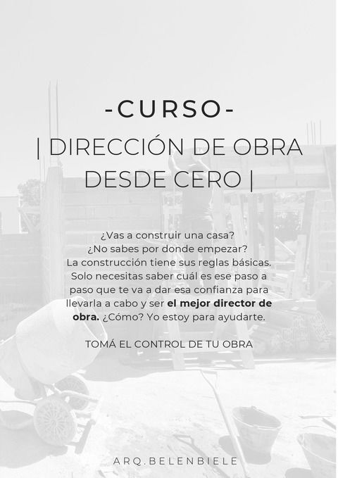 CURSO DIRECCION DE OBRA RESIDENCIAL DESDE CERO