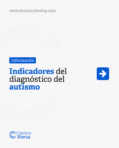Indicadores para el diagnóstico de autismo