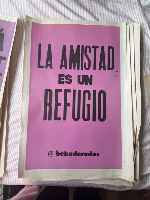 Afiche la amistad es un refugio - ULTIMA TANDA DE LA VIDA