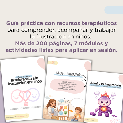 Cómo trabajar la tolerancia a la frustración en niños. Recursos terapéuticos paso a paso