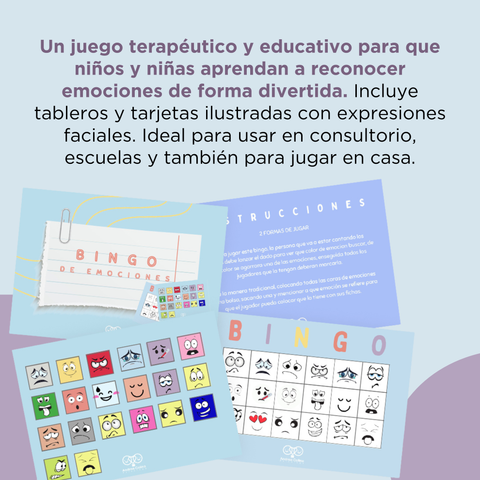 Juego (bingo de emociones) 