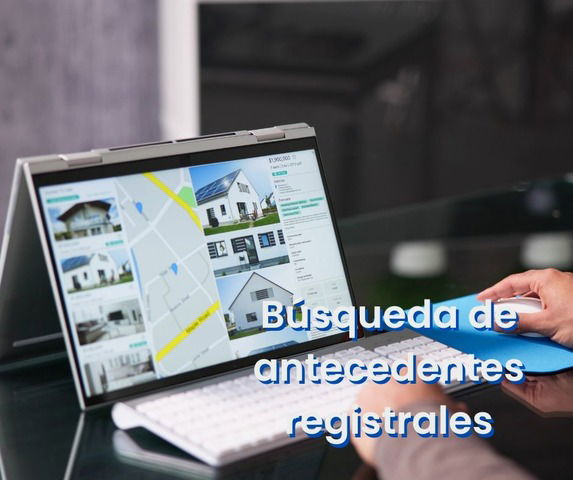 Investigación de antecedentes registrales de inmuebles y personas