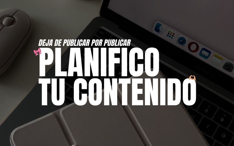 PLANIFICO tu contenido