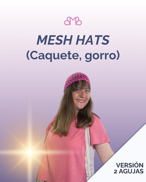 Patrón Mesh Hats – Casquete calado en dos agujas