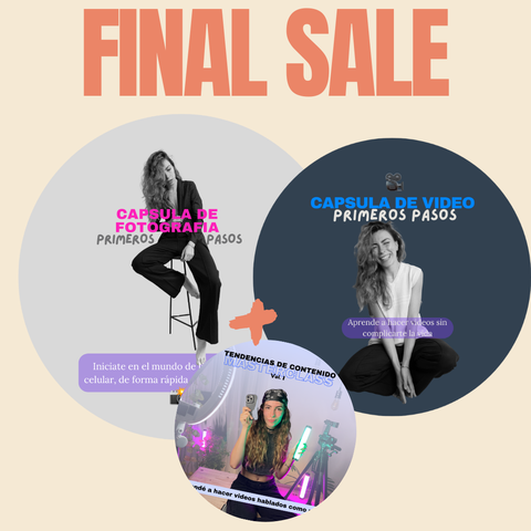 Capsula Primeros Pasos - Fotografia y video