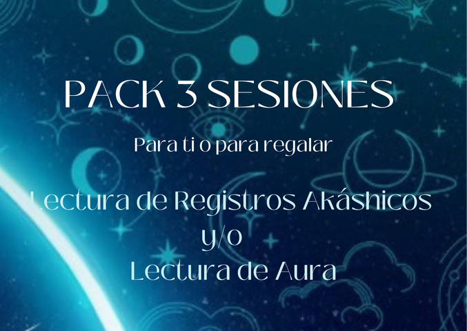 PACK de 3 SESIONES (para ti o para regalar)