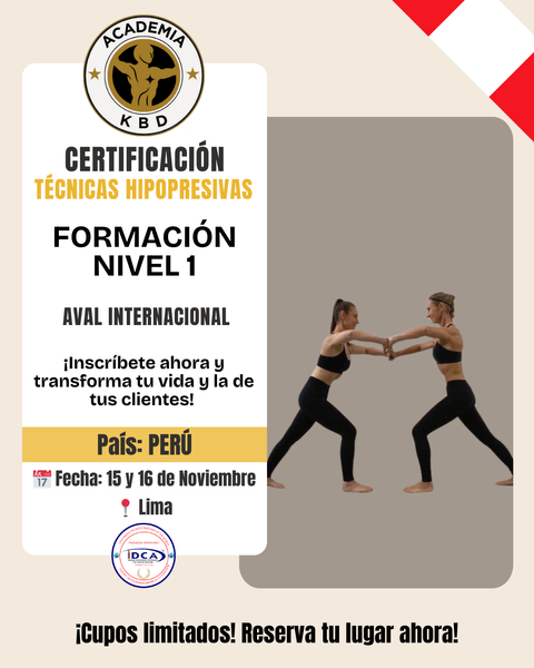 NOVIEMBRE: Formación Internacional en Técnicas Hipopresivas KBD Nivel 1