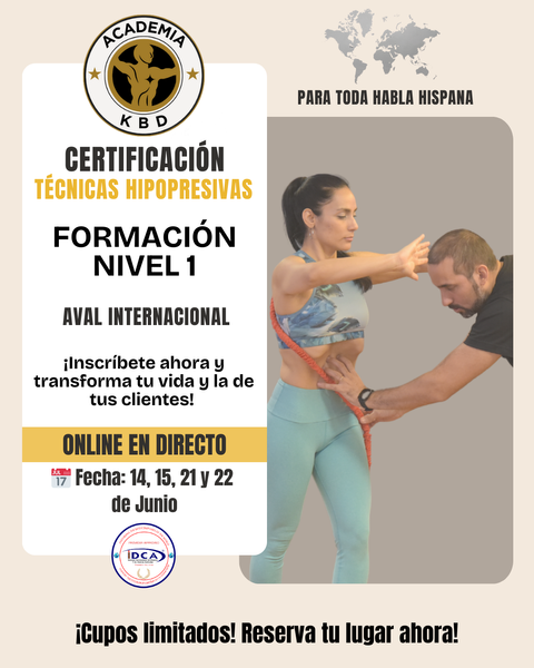 .JUNIO ONLINE EN DIRECTO: Certificación Internacional en Técnicas Hipopresivas KBD Nivel 1.