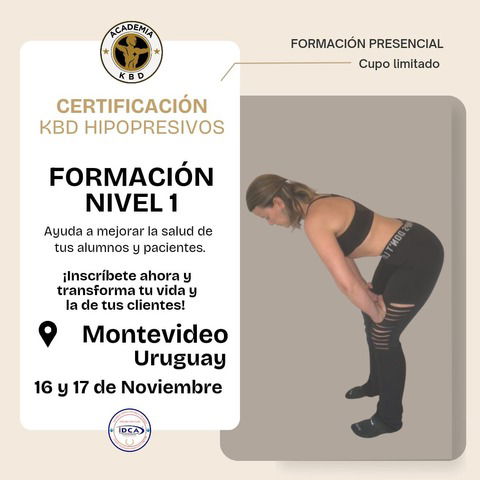 NOVIEMBRE PRESENCIAL URUGUAY: Certificación Internacional en Técnicas Hipopresivas KBD Nivel 1