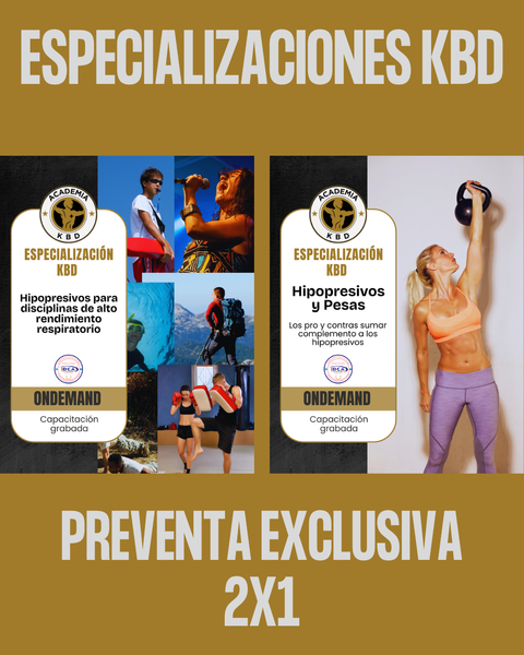 PROMO ESPECIALIZACIONES KBD 2x1