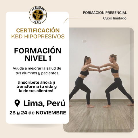 NOVIEMBRE PRESENCIAL: Formación Internacional en Técnicas Hipopresivas Nivel 1 - LIMA PERÚ