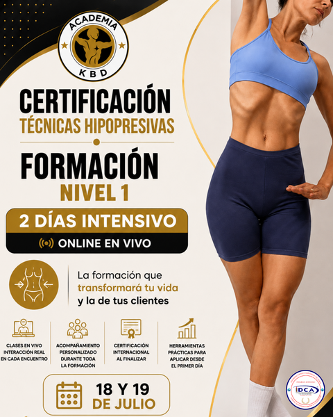 ONLINE INTENSIVO JULIO: Certificación Internacional en Técnicas Hipopresivas KBD Nivel 1