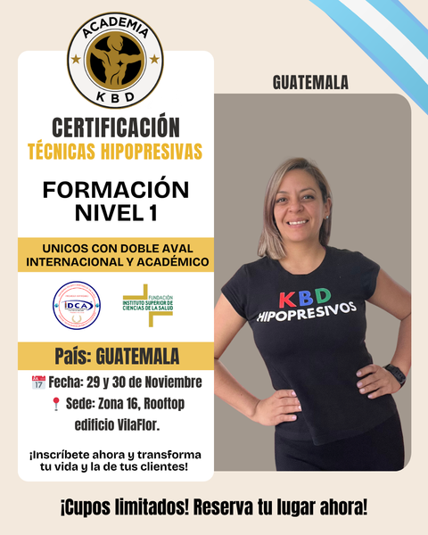 NOVIEMBRE GUATEMALA: Certificación KBDHipopresivos Nivel 1