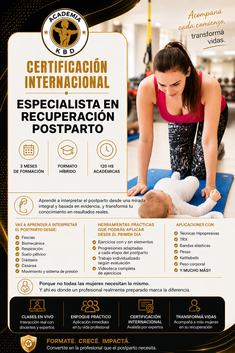 ESPECIALISTA EN RECUPERACIÓN POSTPARTO