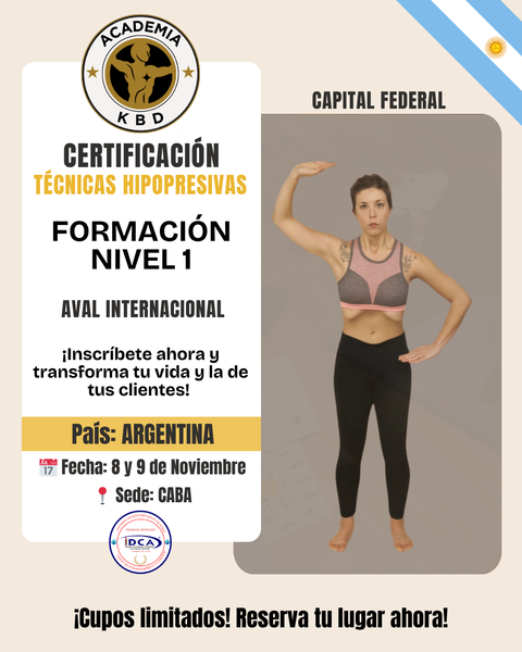 NOVIEMBRE: Certificación Internacional en Técnicas Hipopresivas KBD Nivel 1