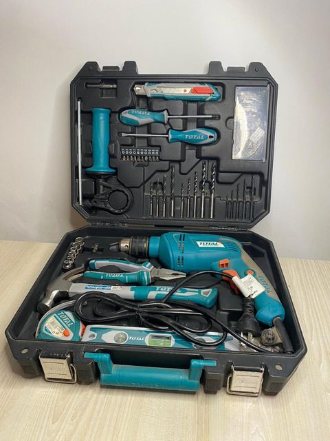 Kit Taladro Total + 101 Accesorios