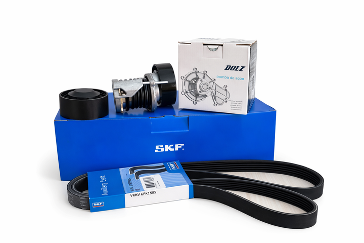 Juego Correa Tensor Polea Poli V Vw Amarok 2.0